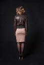 Женская кожаная куртка из натуральной кожи ПИТОНА с воротником 8010180-3