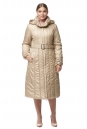 Женское пальто из текстиля с капюшоном 8012445