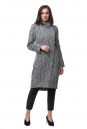 Женское пальто из текстиля с воротником 8012602