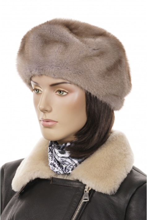 Шапка женская из норки 8015492