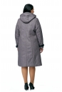 Женское пальто из текстиля с капюшоном, отделка норка 8015925-3