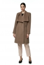 Женское пальто из текстиля с воротником 8016024