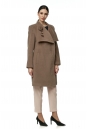 Женское пальто из текстиля с воротником 8016024-2
