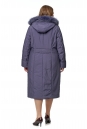 Женское пальто из текстиля с капюшоном, отделка песец 8016143-3