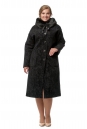 Женское пальто из текстиля с воротником, отделка искусственный мех 8016740-2