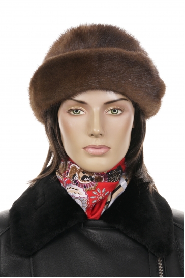 Шапка женская из норки