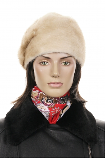 Шапка женская из норки