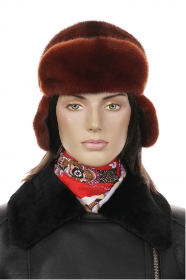 Шапка женская из норки