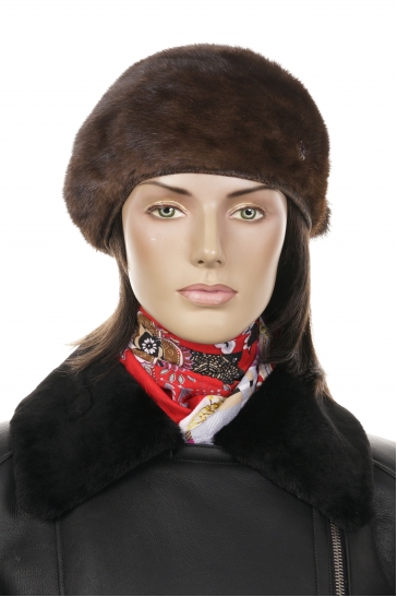 Шапка женская из норки