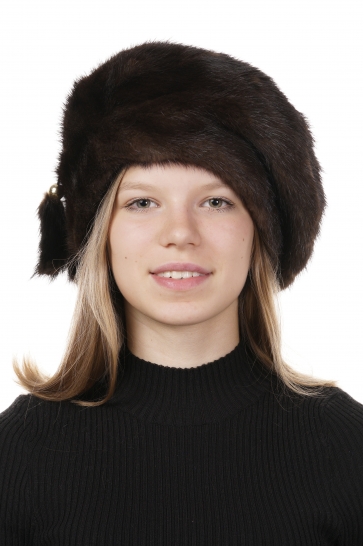 Шапка женская из норки