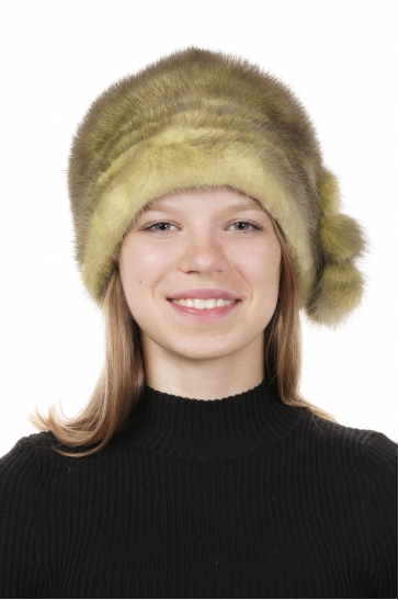 Шапка женская из норки