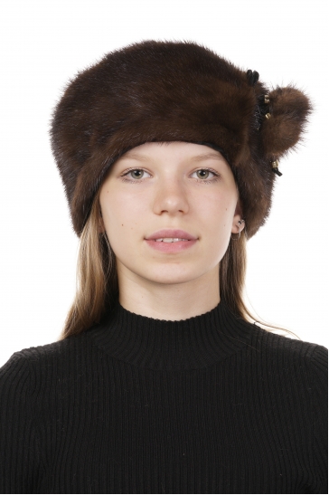 Шапка женская из норки