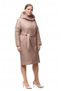 Женское пальто из текстиля с капюшоном 8018826