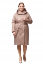 Женское пальто из текстиля с капюшоном 8018826-2