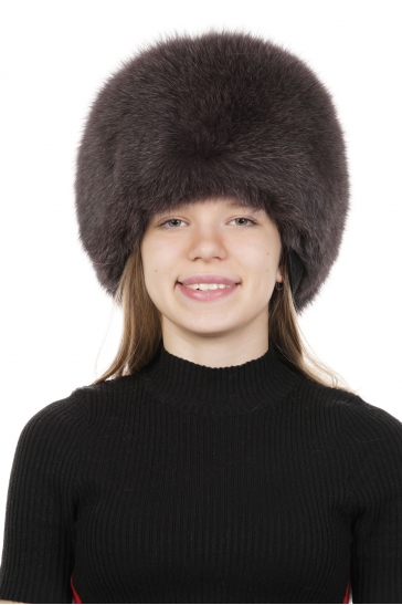 Шапка женская из песца