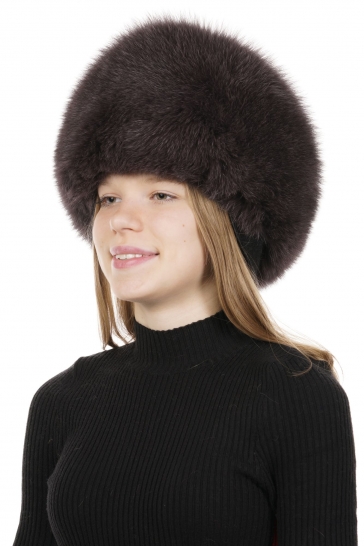 Шапка женская из песца