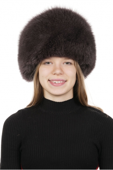 Шапка женская из песца