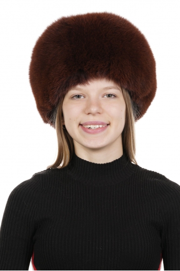 Шапка женская из песца