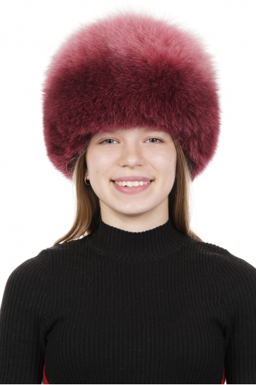 Шапка женская из песца