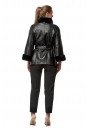 Женская кожаная куртка из эко-кожи с воротником, отделка искусственный мех 8019558-3