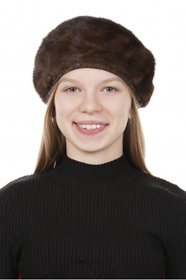 Шапка женская из норки