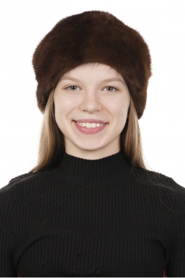 Шапка женская из норки