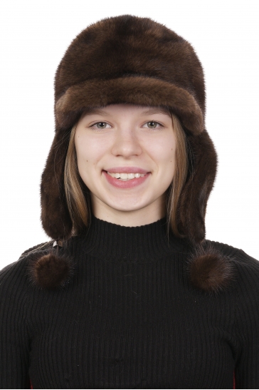 Шапка женская из норки