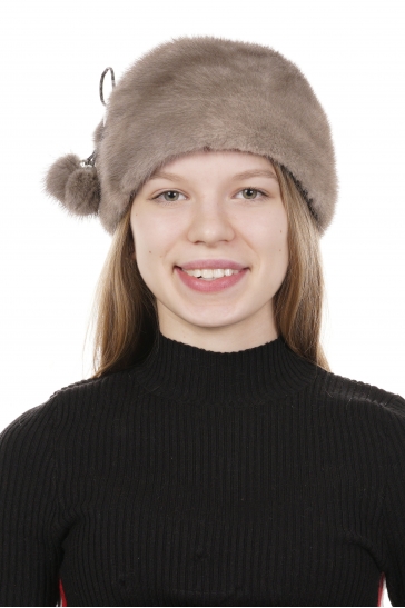 Шапка женская из норки