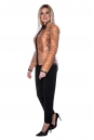 Женская кожаная куртка из натуральной кожи питона с воротником 8020523-2