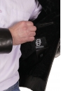 Мужская кожаная куртка из натуральной кожи на меху с воротником 8022679-4