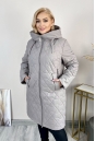 Женское пальто из текстиля с капюшоном 8024048-2
